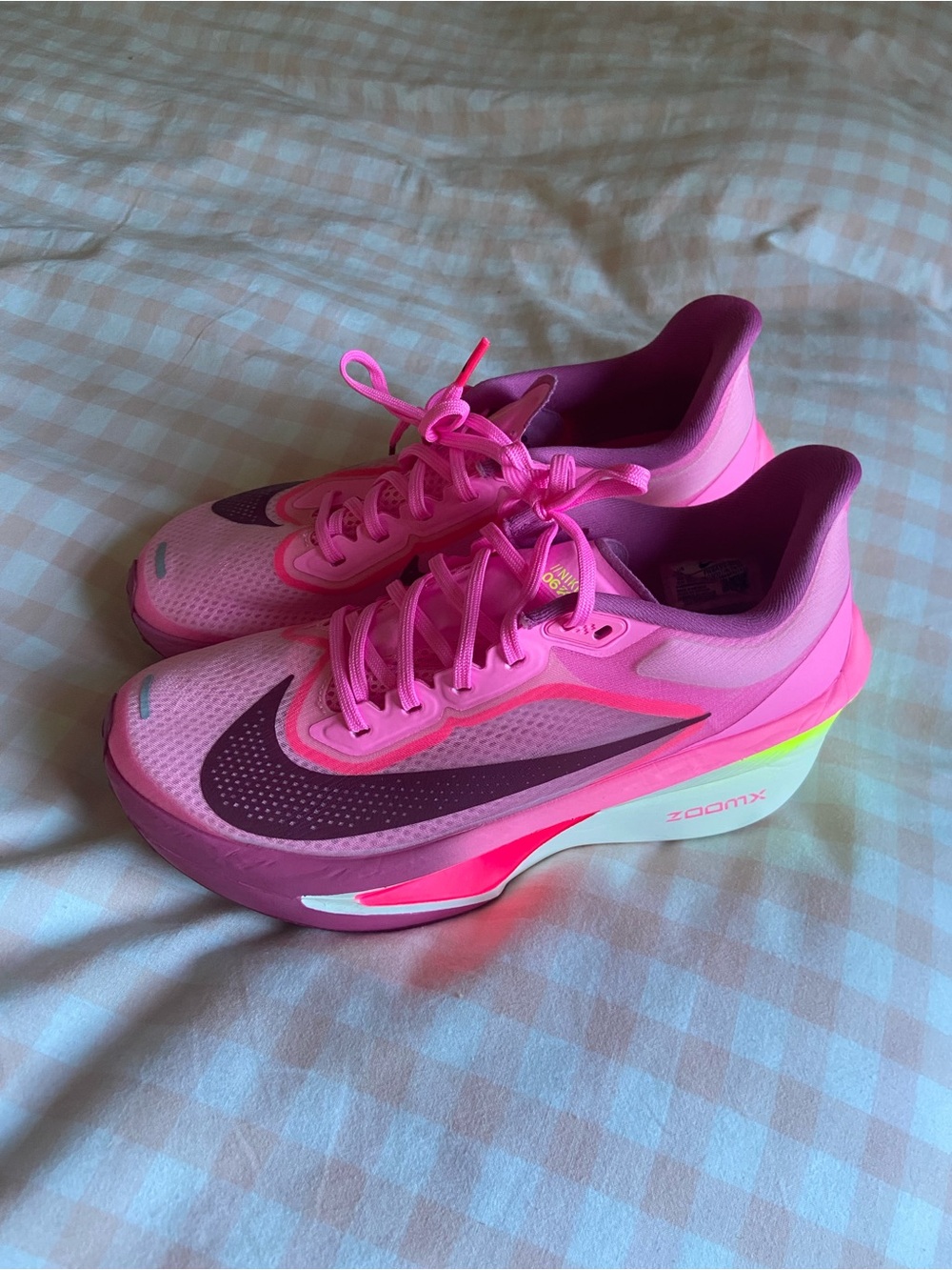 NWOT Nike Zoom Fly 6 Women's Running Shoe - Pink Spell / Bordeaux / Crimson Tint